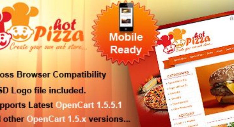 HotPizza OpenCart Theme