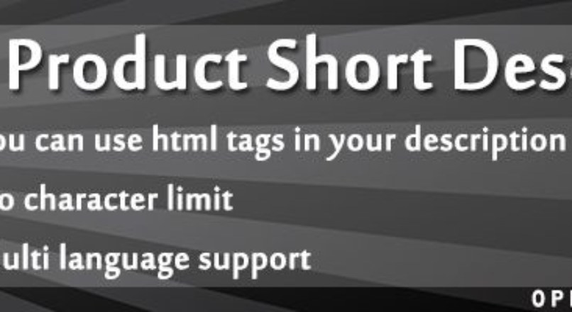 Product Short Description