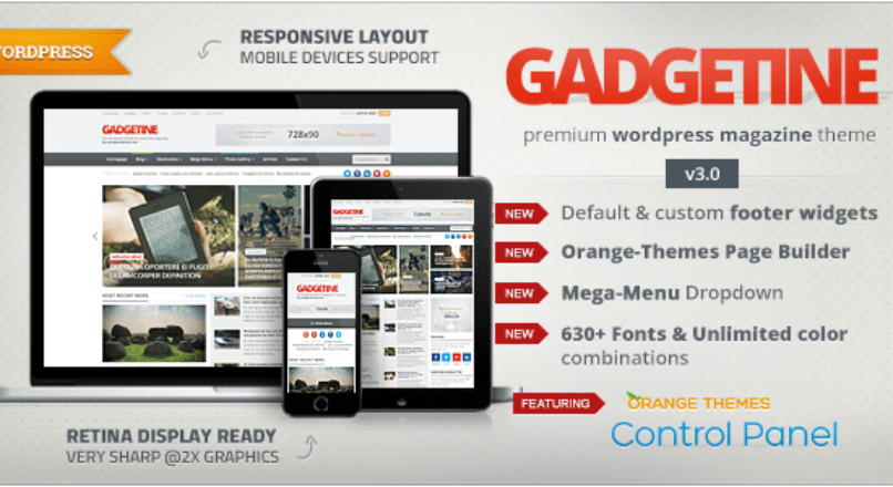 Gadgetine WordPress Theme for Premium Magazine