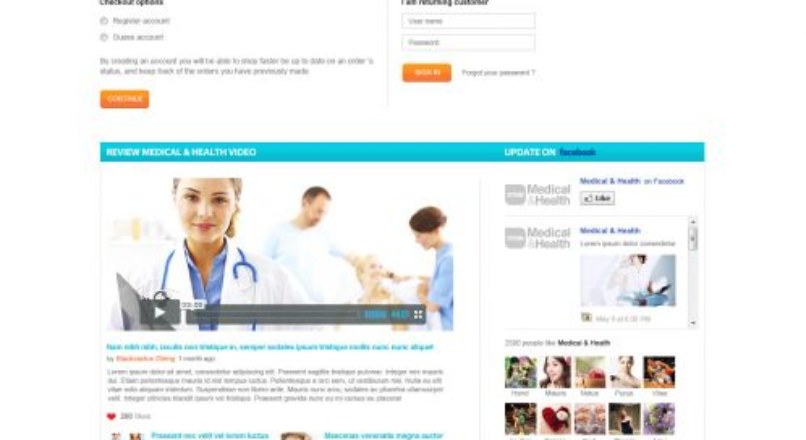 Medical Health Responsive OpenCart Theme