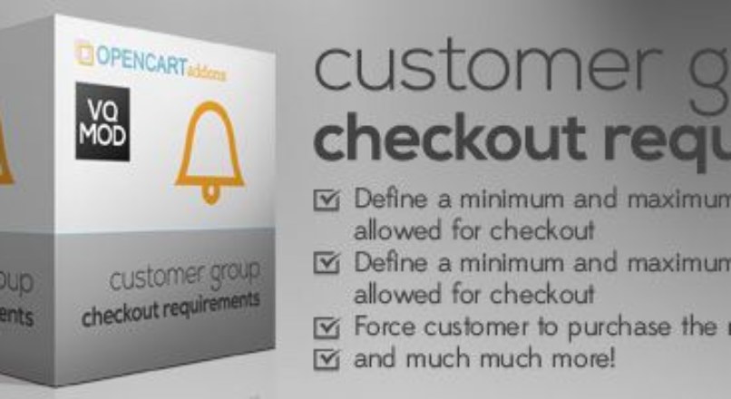 Customer Group Checkout Requirements(v4.0.1)