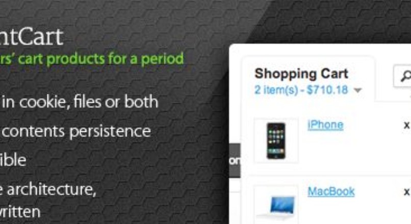 PersistentCart — Keep customers shopping carts forever