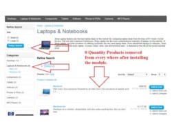 Hide Products if quantity reach to 0 from filters & website