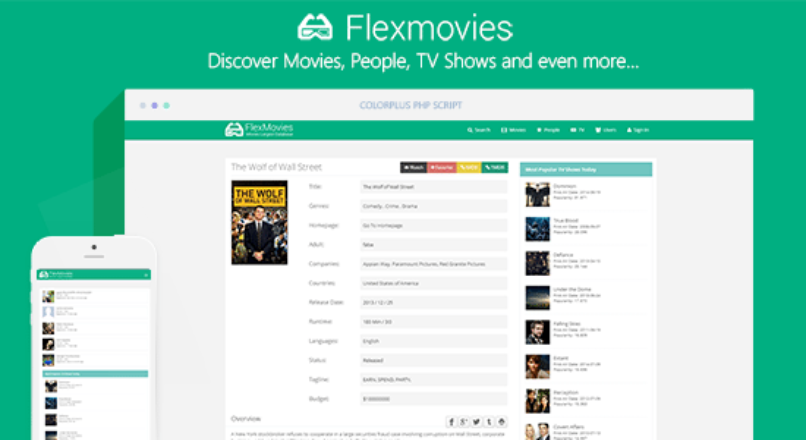 FlexMovies — Internet Movie Database PHP Script