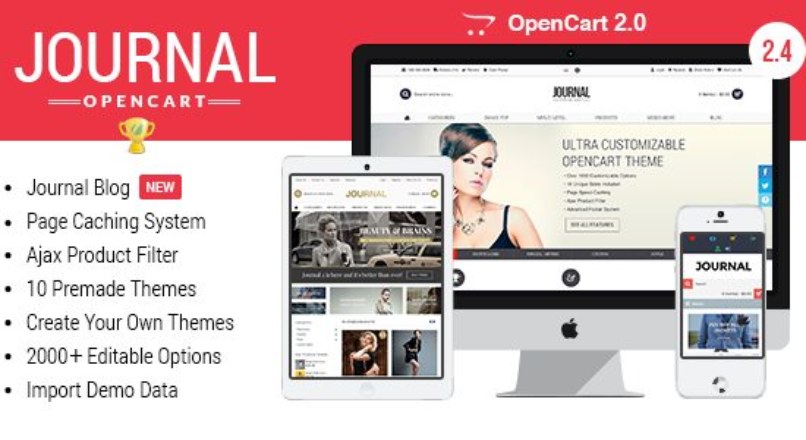 Journal – Advanced Opencart Theme Framework V. 2.4.12