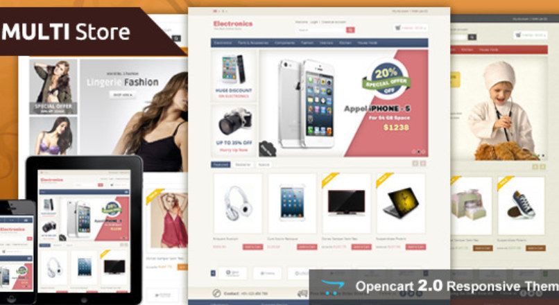 Multi Store — Opencart Responsive Theme