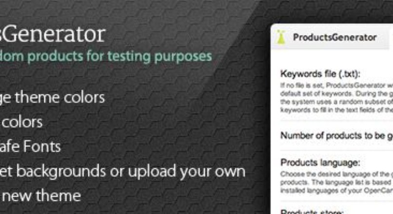 ProductsGenerator – Populate Random Products in your Store
