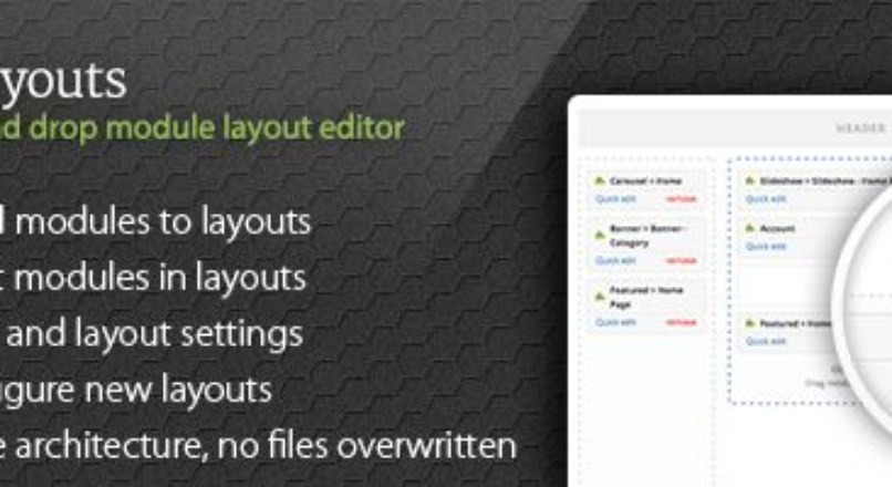 VisualLayouts — Drag and Drop Module Layout Editor