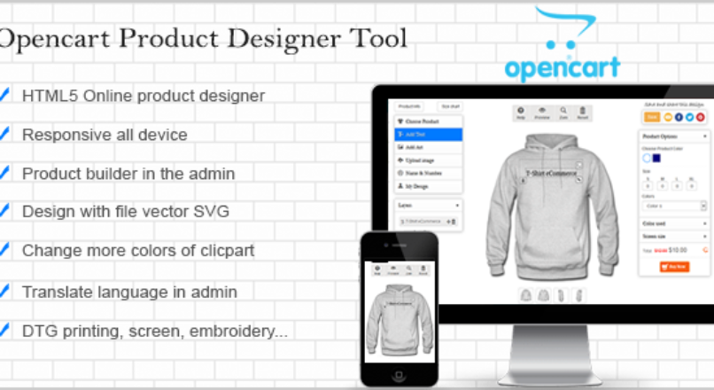 Opencart Custom Product Designer 3.0.0