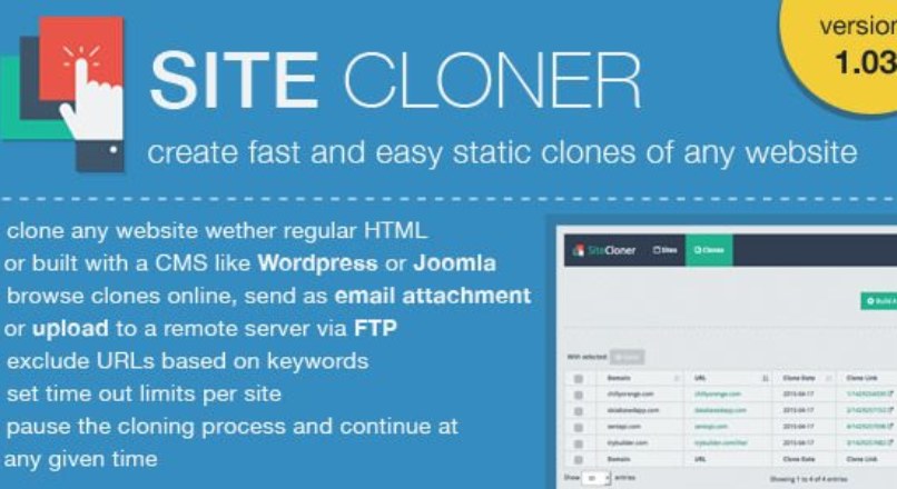 SiteCloner v1.03 – Make Clones or Copies of any website