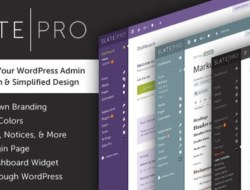 Slate Pro v1.1.1 – A White Label WordPress Admin Theme