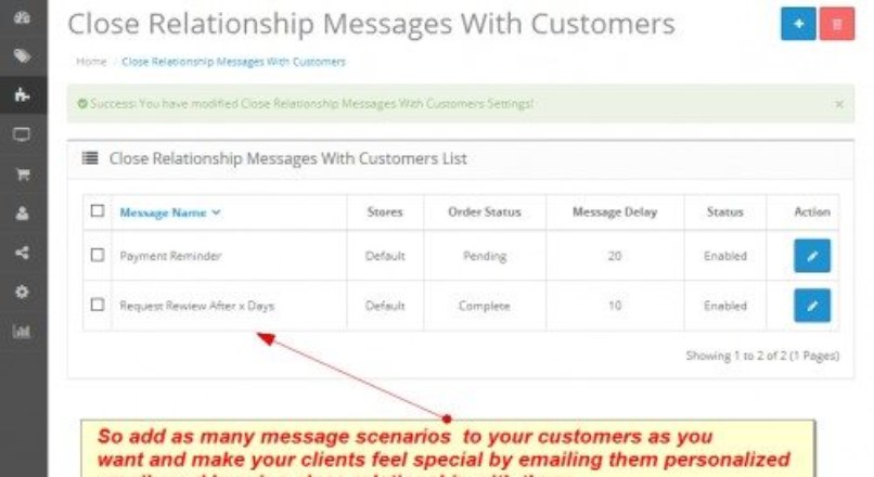 Automated Customer Care Messages(Request Review) – OC 2.X-1.5.X