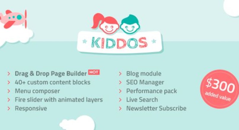 Kiddos – Hand Crafted Kids OpenCart Theme free