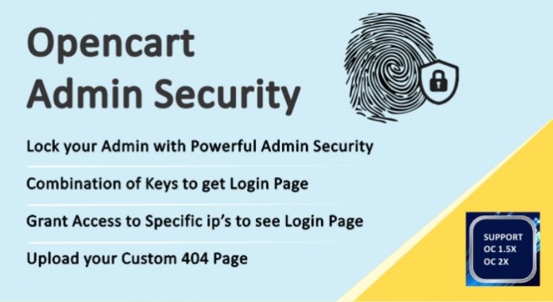 Admin Security Opencart