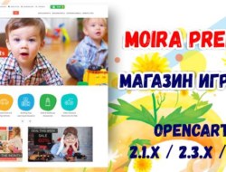 Opencart — Moira Premium — Магазин игрушек