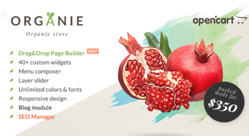 Organie – Organic Store, Farm, Plant & Flower Shop OpenCart Theme