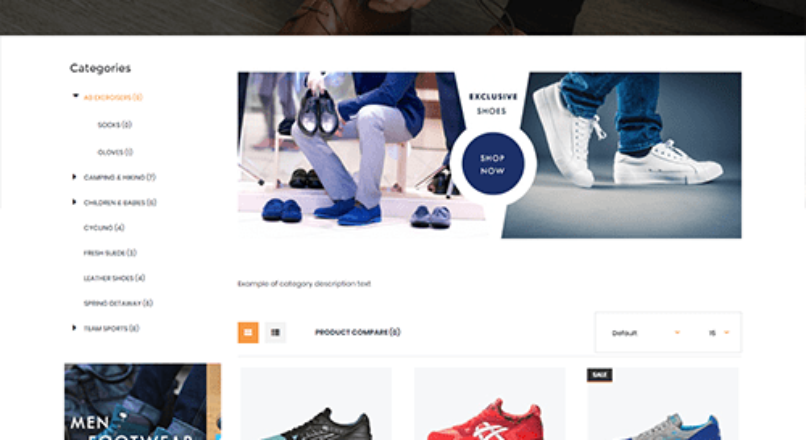 Madoc Premium Opencart Theme – Обувной магазин