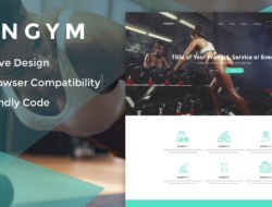 IronGym Landing Page HTML
