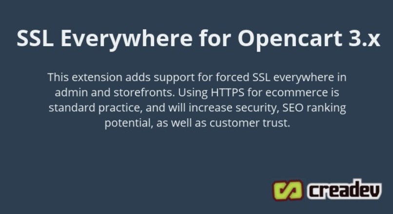 Opencart 3 Force SSL Everywhere + Full Site HTTPS