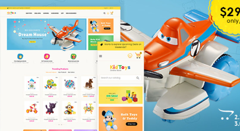 Kid Toys — Opencart 3 Multi-Purpose Responsive Theme