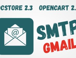 OcStore 2.3 настроить почту через smtp