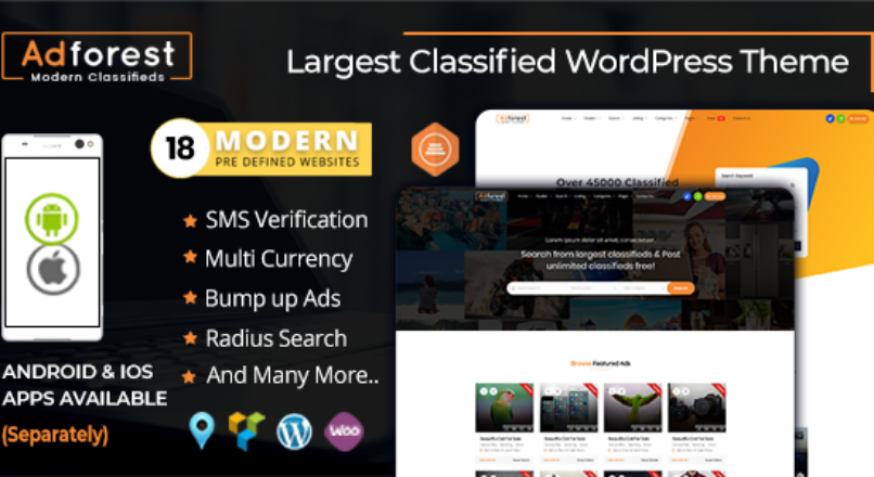 AdForest — Classified Ads WordPress Theme / Доска обьявлений