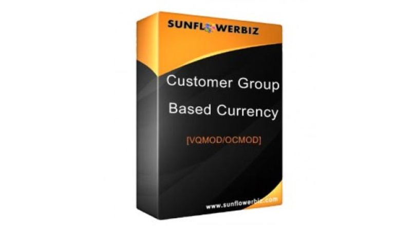 Customer Group Based Currency [vqmod/ocmod]