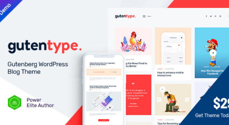 Gutentype | 100% Gutenberg WordPress Theme for Modern Blog