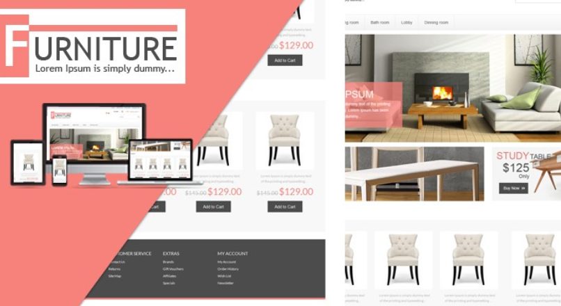 Opencart — Furniture Premium — Магазин мебели