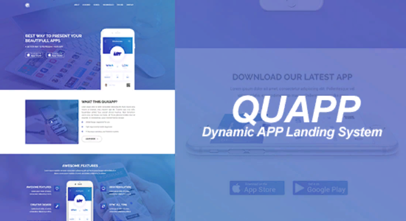 QUAPP — система управления лендингом мобильного приложения