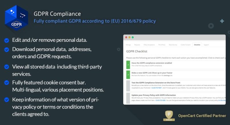 GDPR Compliance — GDPR Compliance for OpenCart Merchants