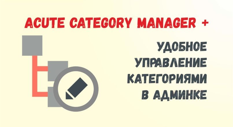 Acute Category Manager для Opencart 3.0