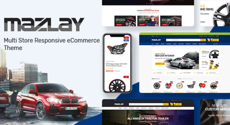 Mazlay — Car Accessories OpenCart Theme (Included Color Swatches)