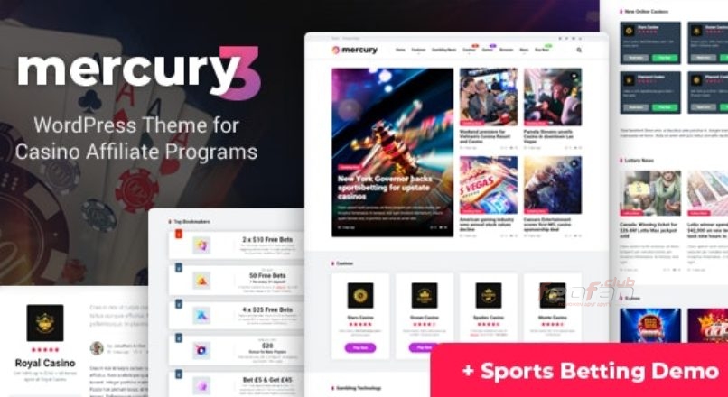 Mercury — Gambling & Casino Affiliate WordPress Theme. News & Reviews