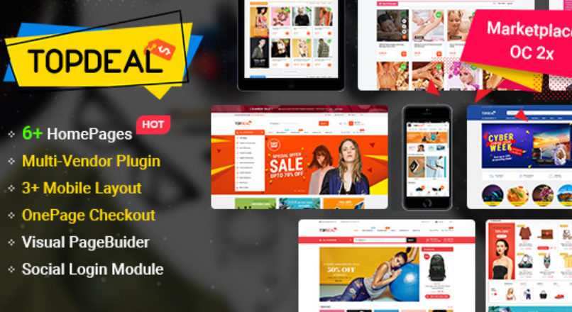 TopDeal — MarketPlace | Multi Vendor Responsive OpenCart 3 & 2.3 Theme with Mobile-Specific Layouts V_1.0.5