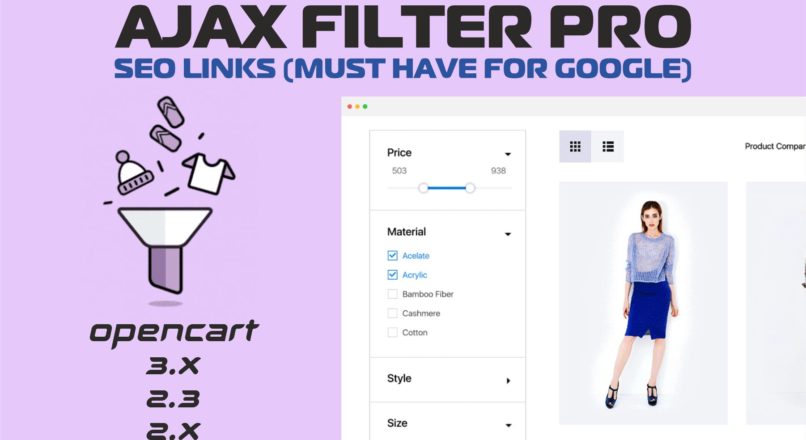 AJAX Filter PRO with SEO Links (Must Have for Google) Dreamvention 1.2.2
