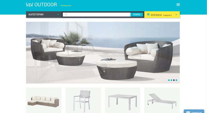 Interior & Furniture OpenCart Template — Интерьер Мебель