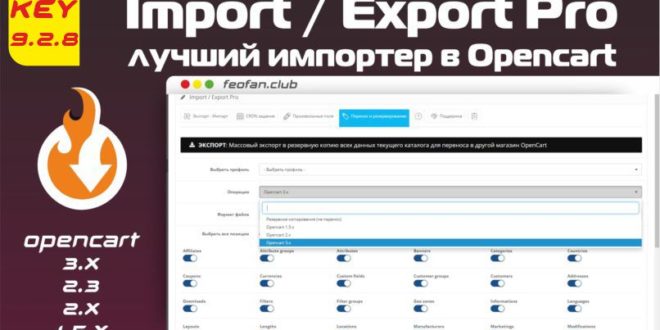 Import / Export Pro