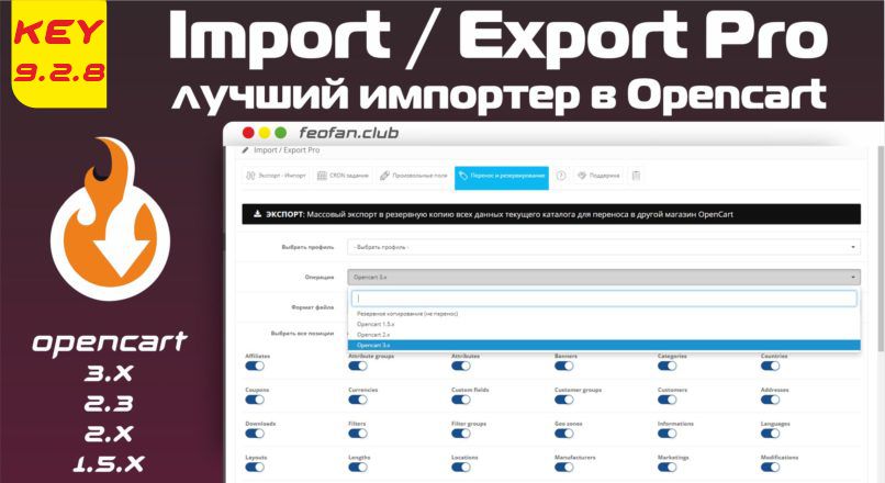 Import / Export Pro v.9.2.8 DevmanExtensions.com KEY