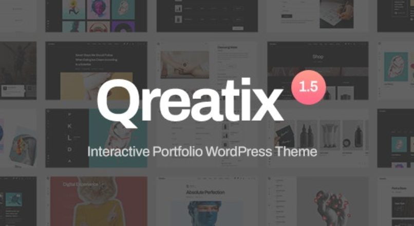 Qreatix v1.5.4 NULLED – тема WordPress для интерактивного портфолио FREE