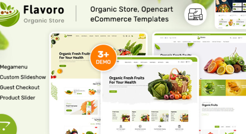 Flavero Organic Food OpenCart Store v2.0.4
