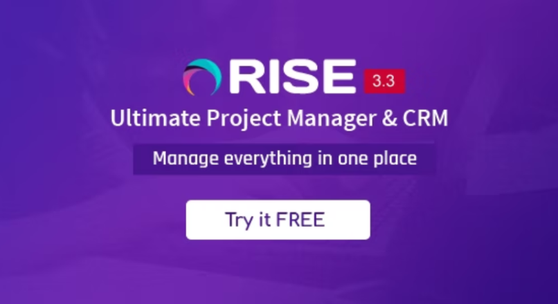 RISE — Ultimate Project Manager & CRM v3.3 KEY