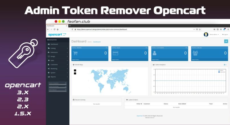 Admin Token Remover Opencart
