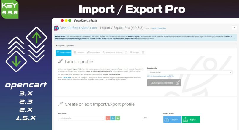 Import / Export Pro v.9.3.8 DevmanExtensions.com KEY