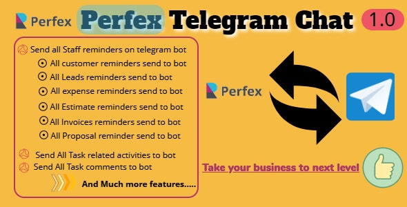 Модуль чата Perfex CRM и TelegramBot v1.0.0